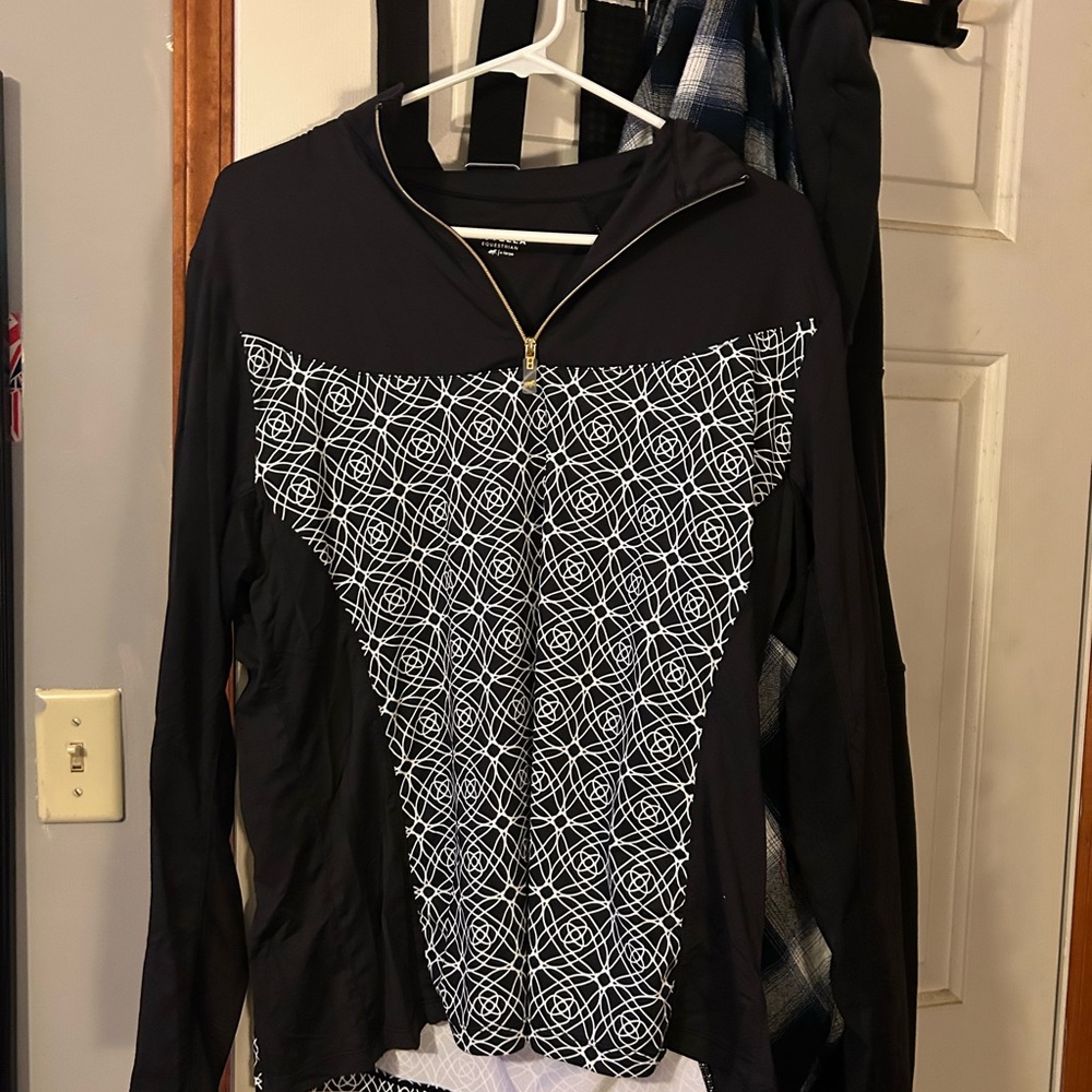 Novella equestrian 1/4 zip sun shirt XL